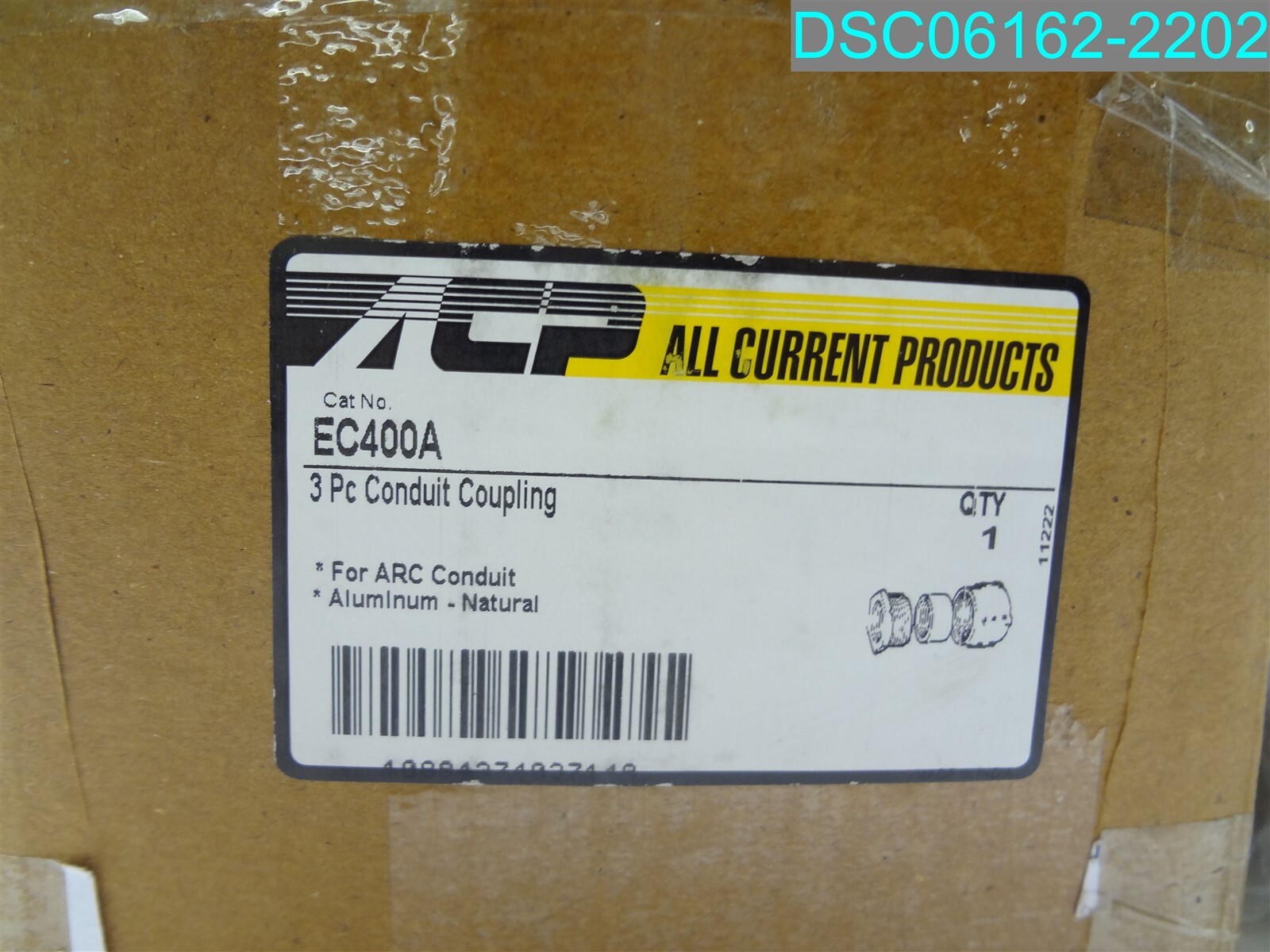 ALL CURRENT PRODUCTS ARC 11222 4″ 3PC COUPLING ALUMINUM EC400A