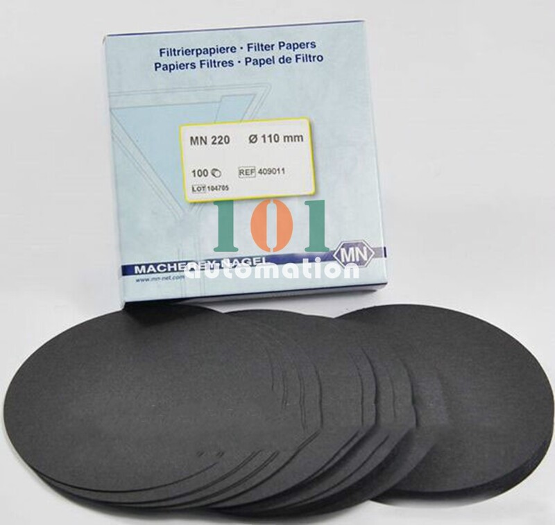 100 sheets/pack NEW FOR MN220 black filter paper 110mm 409011
