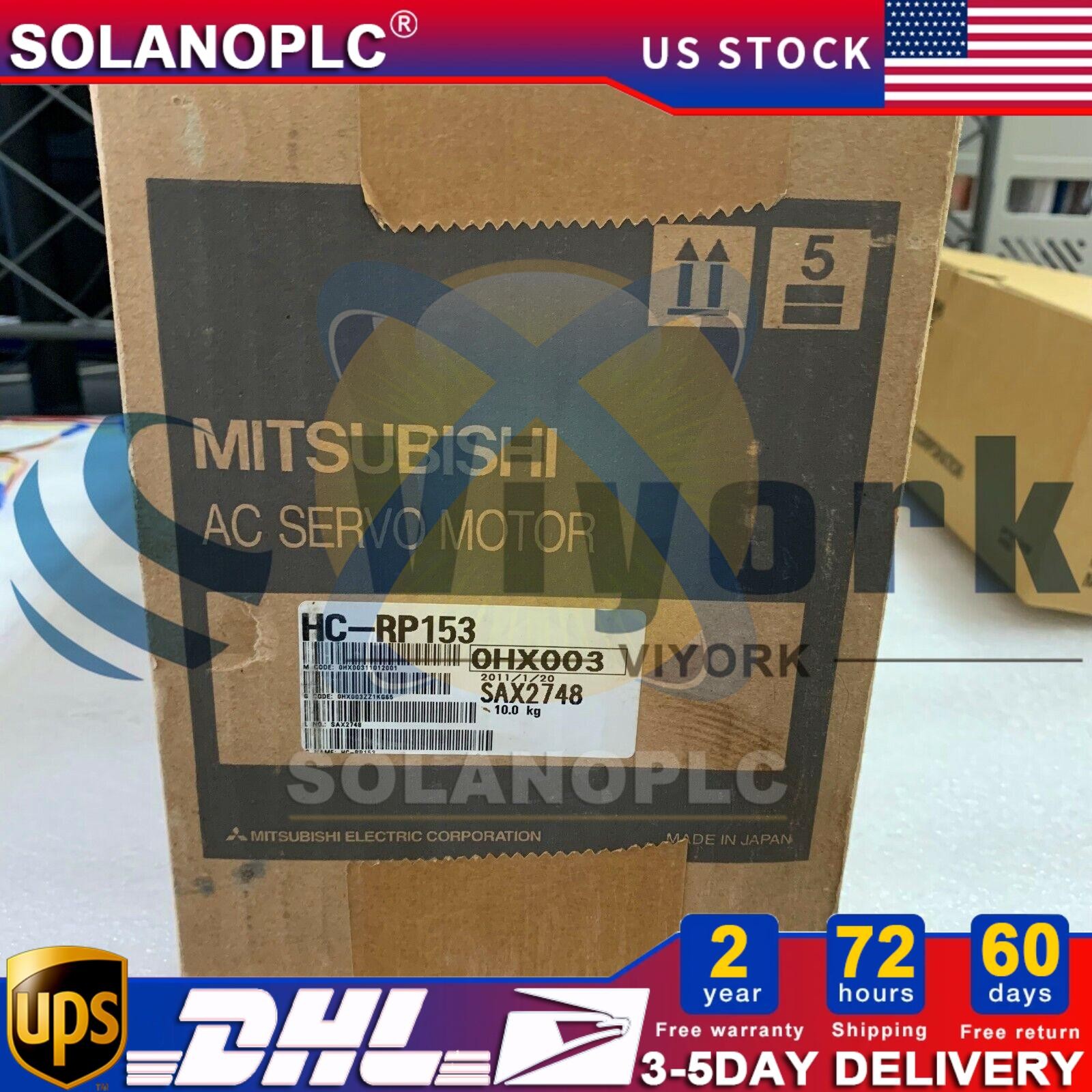 Mitsubishi HC-RP153 AC SERVO MOTOR SRVMTR 1.5KW 3000RPM NEW