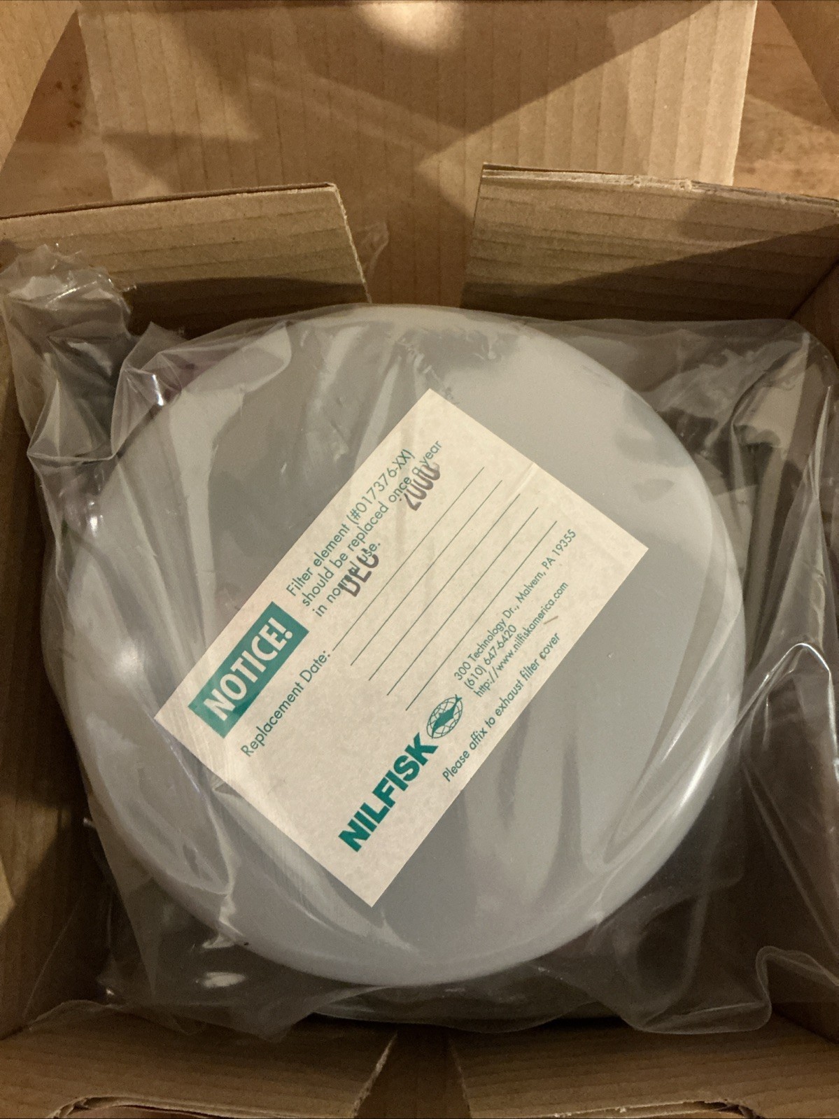 NILFISK EXHAUST FILTER KIT ELEMENT#017376-XX