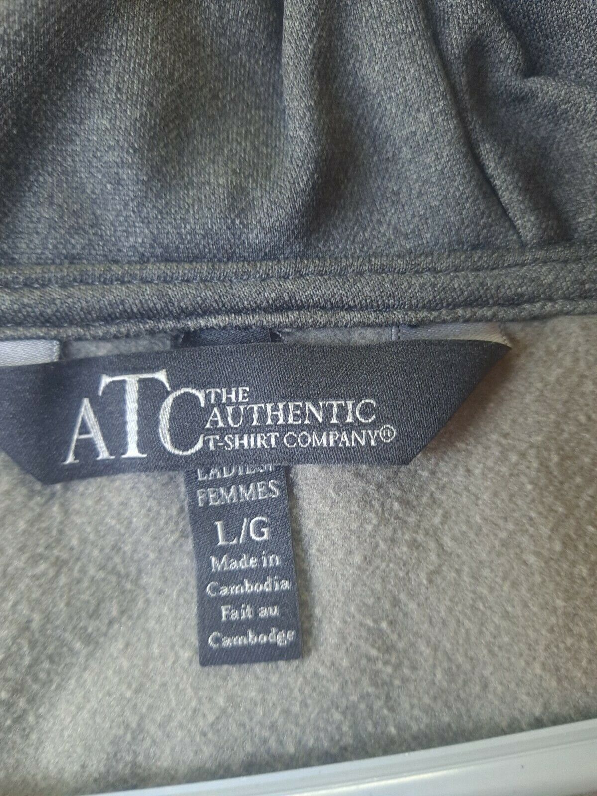 Authentic t shirt and hoodie both large, gray. ECOPOXY