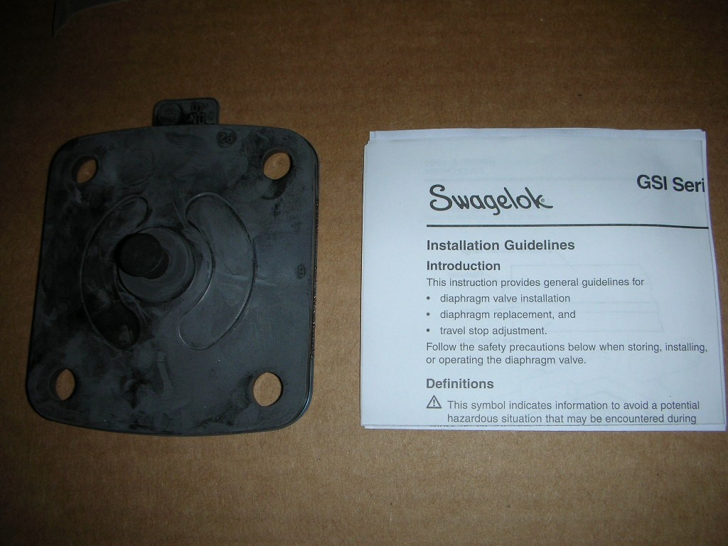 Swagelok GS Anderson 1P24-Kit EPDM Diaphragm for 1-1/2” DN 40 Weir Style Valves