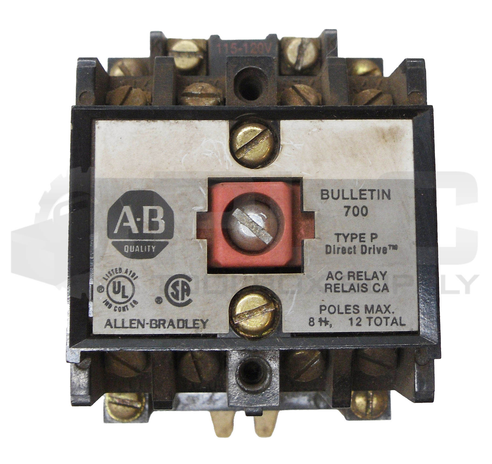ALLEN BRADLEY 700-P400A1 /B AC RELAY W/ 700-PT400A1 /C TIME DELAY UNIT