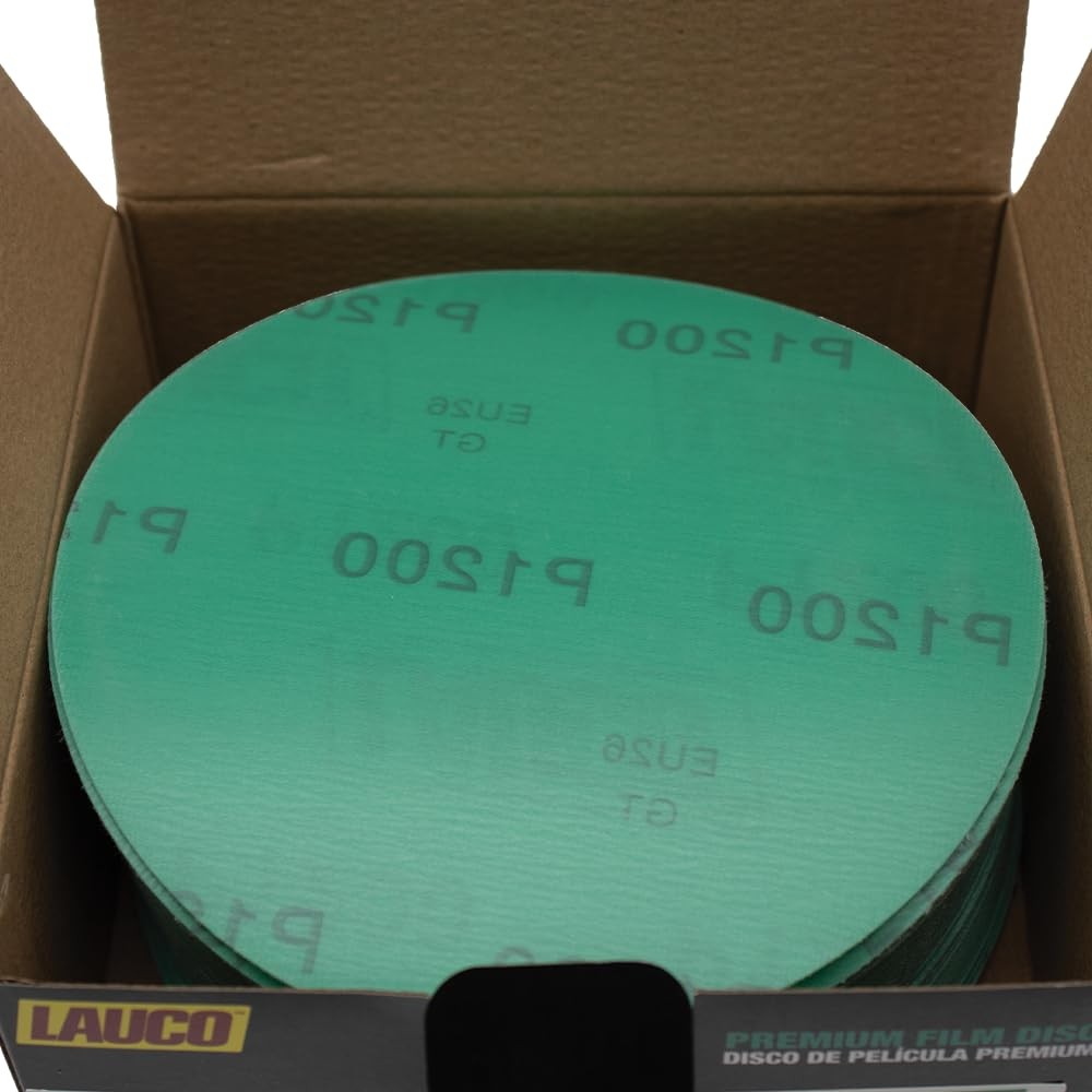 Premium 6″ Hook and Loop Sanding Discs (Box of 50) – Hook and Loop Backing
