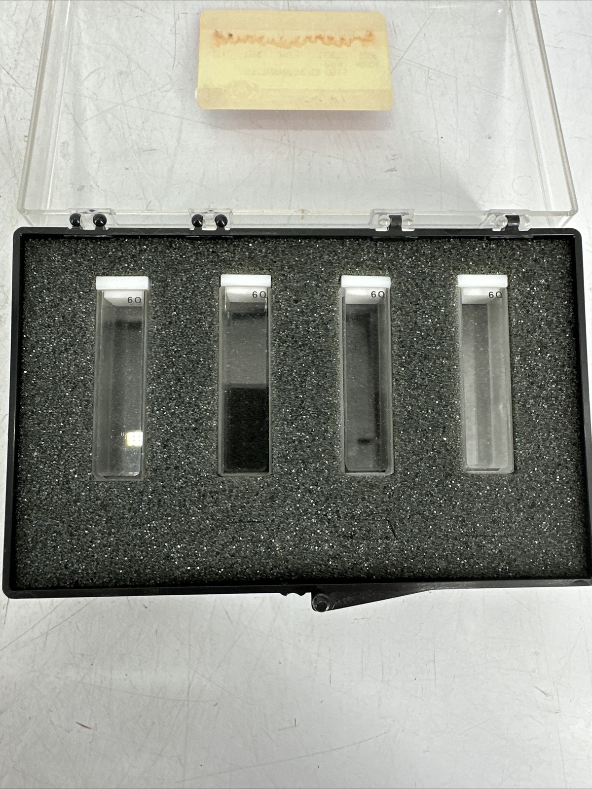 BOX OF 4 Wilmad Spectrophotometer Cell Q6 10mm NEW IN BOX