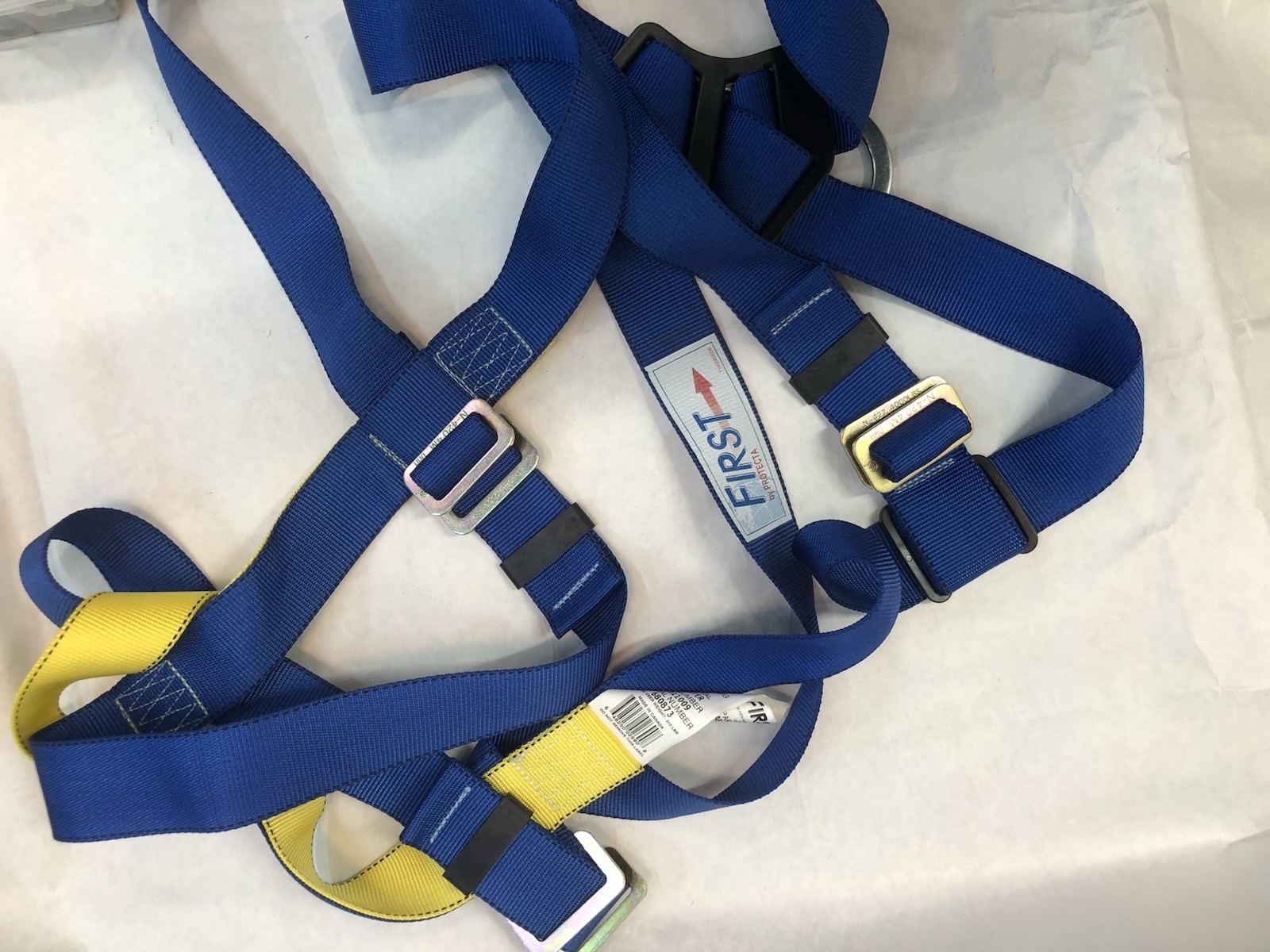 Protecta AB17510-standard Full Body Safety Harness Set Blue 2 ft Lanyard