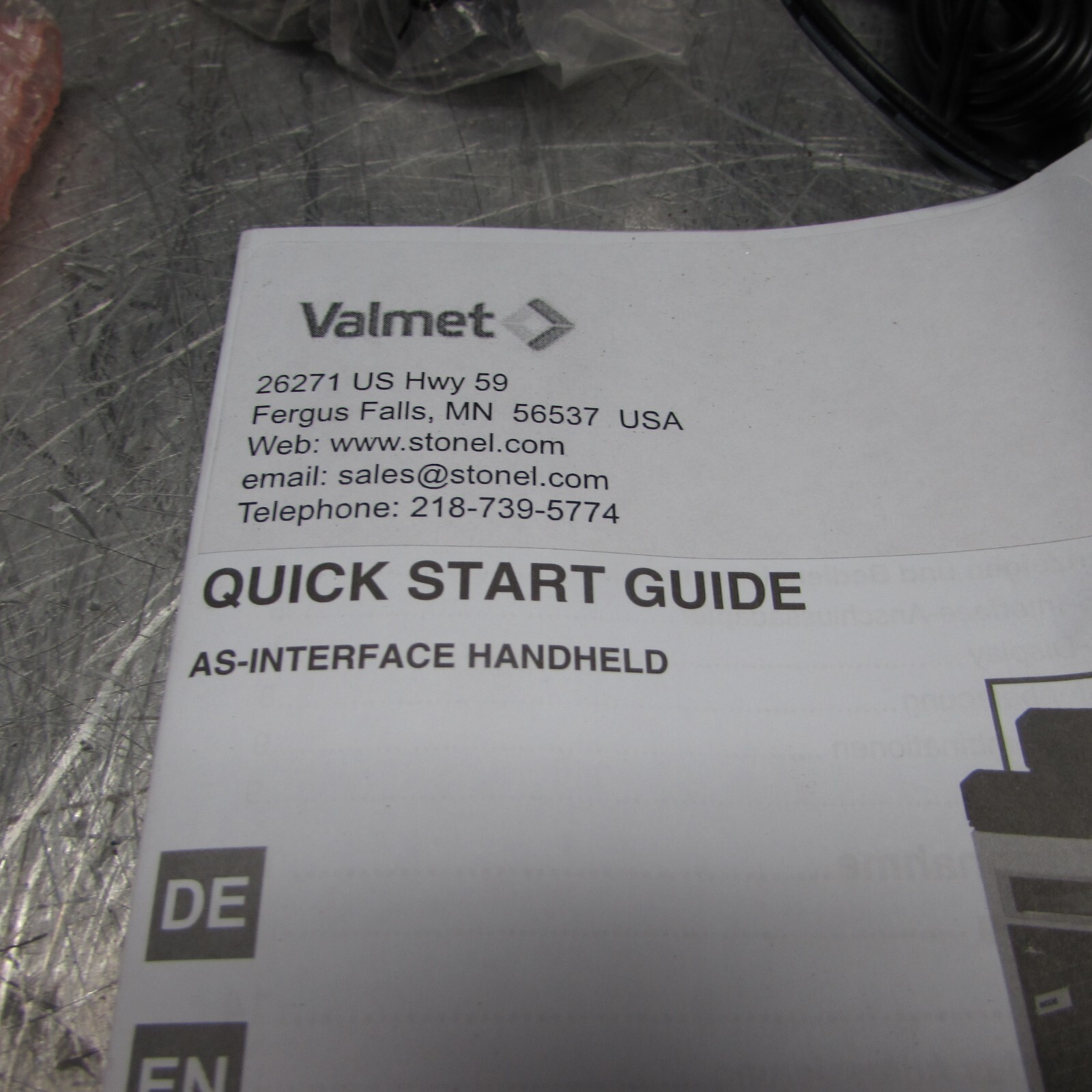 NEW! StoneL PG460002A , HANDHELD AS-INTERFACE, 9vdc, NEW IN BOX! MAKE OFFER!