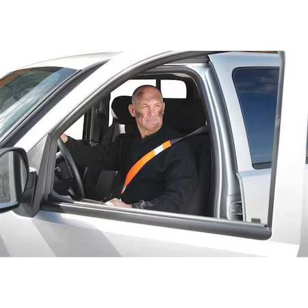 Occunomix Lux-900-O Seat Belt Cover, Hi-Vis, Orange