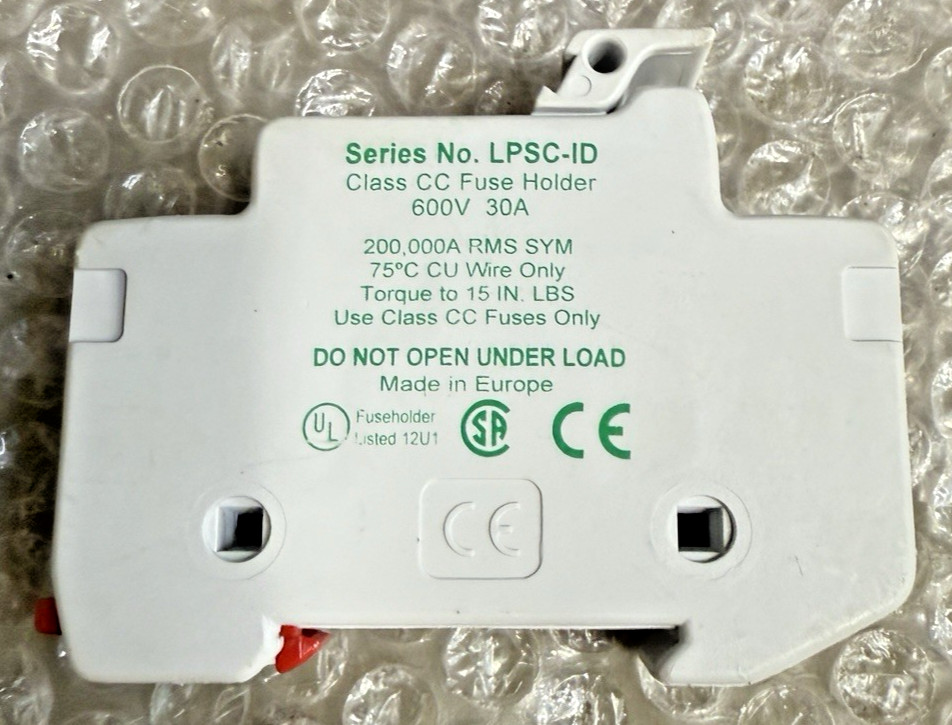 Littelfuse LPSC-ID Fuse Holder 600V 30A W/ 6 Month Warranty