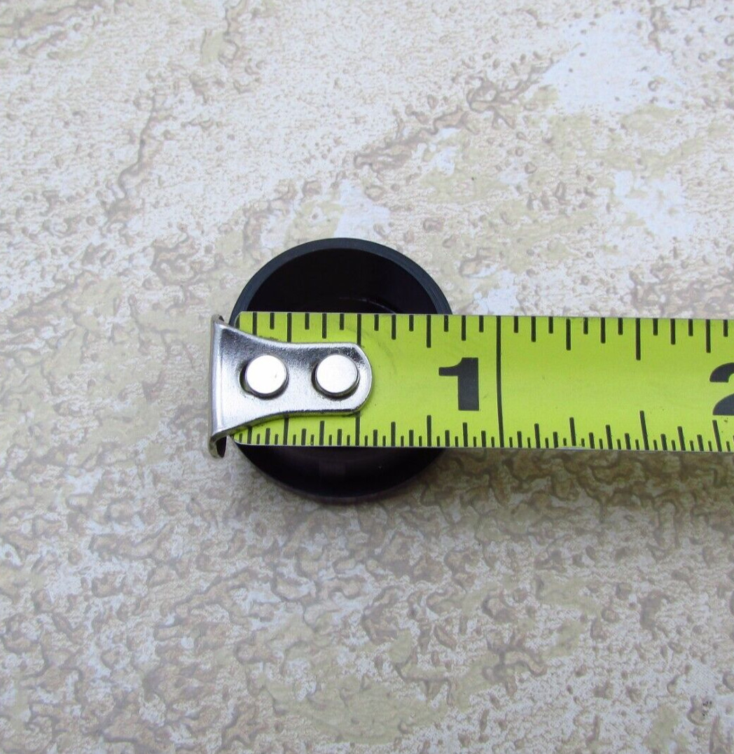 QTY 8 Black 1″ Inch OD, 7/8″ ID, Round Tube End Cap Plastic Insert Plugs