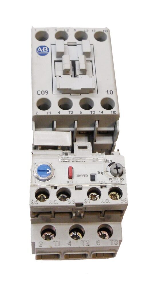 ALLEN BRADLEY 100-C09*10 /A CONTACTOR 600VAC 25A W/ 193-EA1EB /B OVERLOAD RELAY