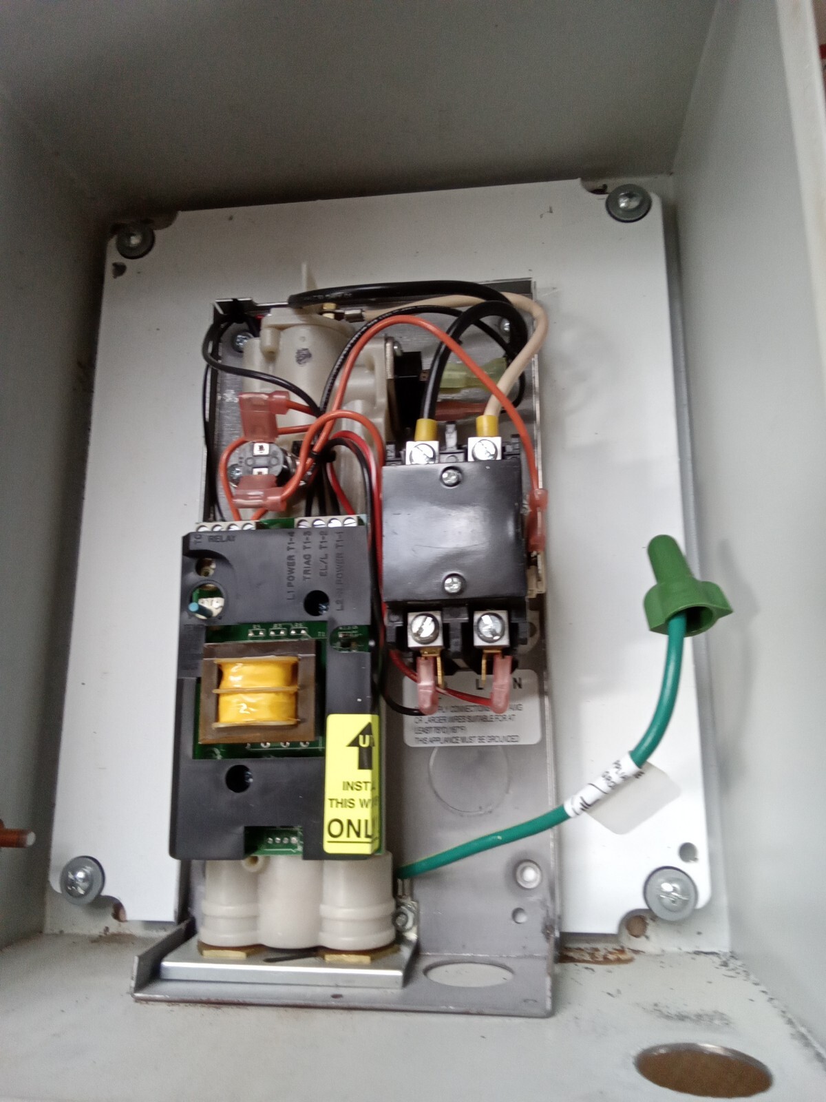 EEMAX EX100T ELECTRIC TANKLESS WATER HEATER USED , T1