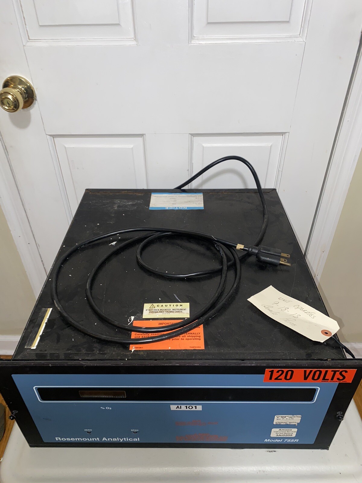 Emerson Rosemount Analytical 755R Digital Standard Range O2 Analyzer Unit, 755R