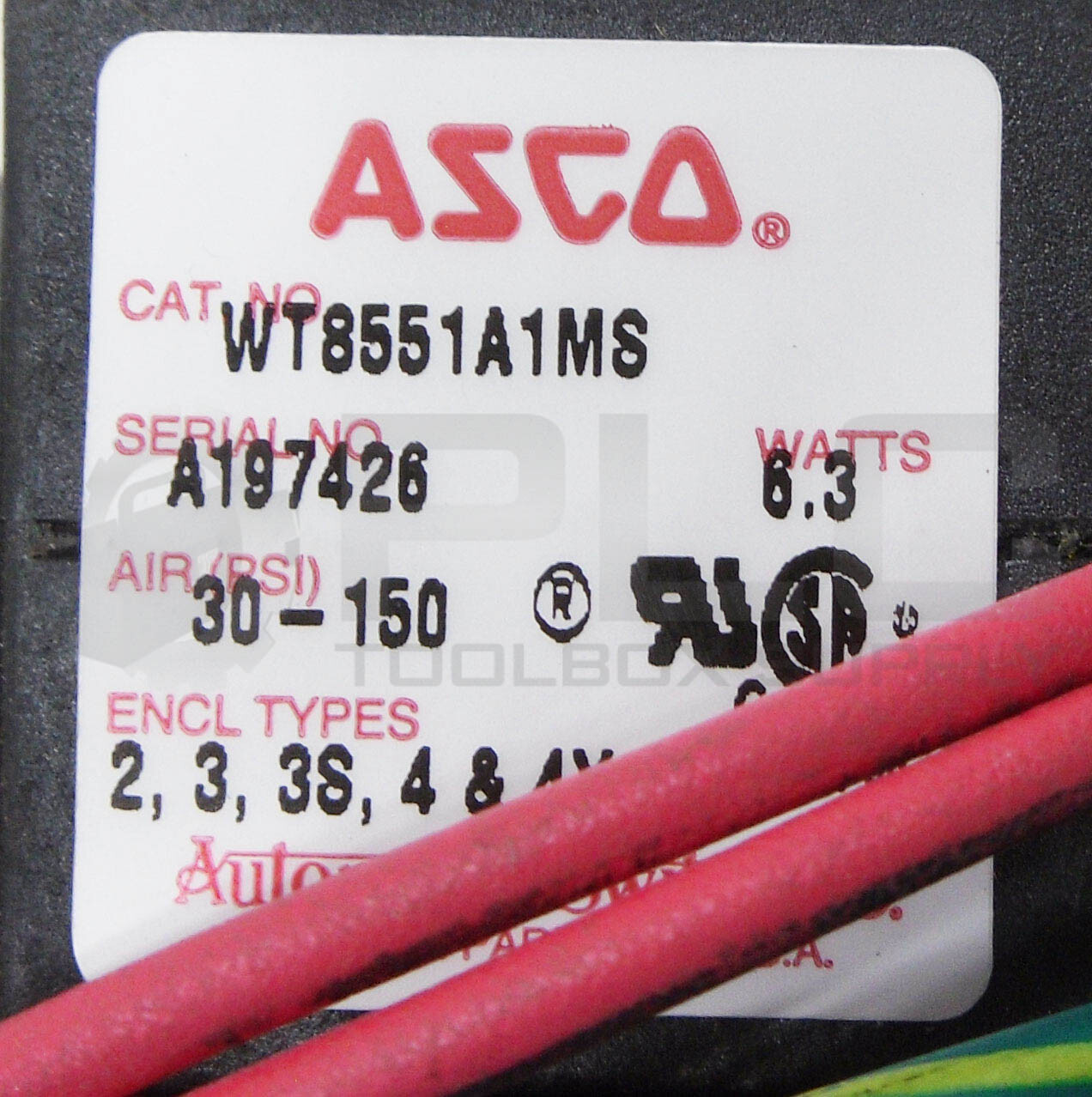 NEW ASCO WT8551A1MS SOLENOID VALVE 30-150PSIG 8551 266-763-902D MP-C-113 AD4