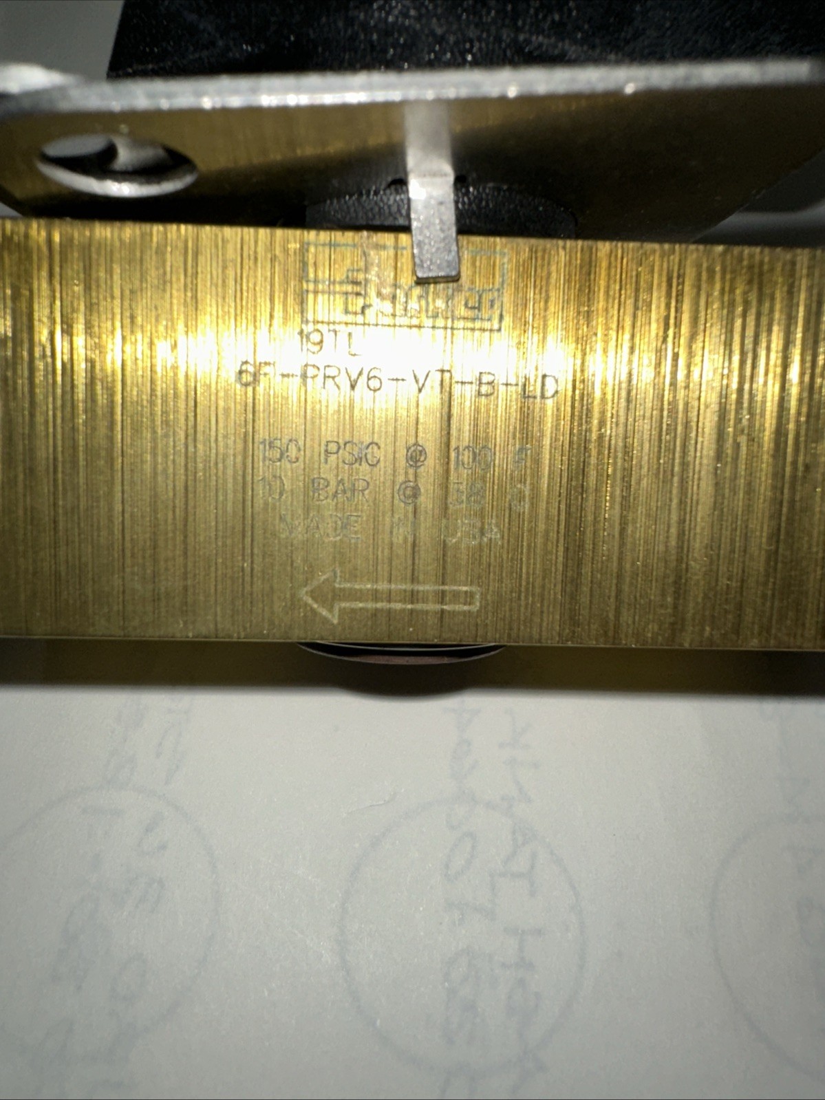 NEW PARKER 6F-PRV6-VT-B-LD PLUG VALVE BRASS