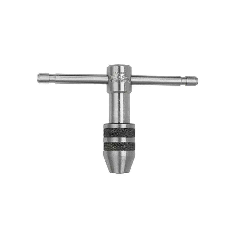 General 164 #0 to 1/4″ Tap Capacity, T Handle Tap Wrench 2-3/4″ Overall Length