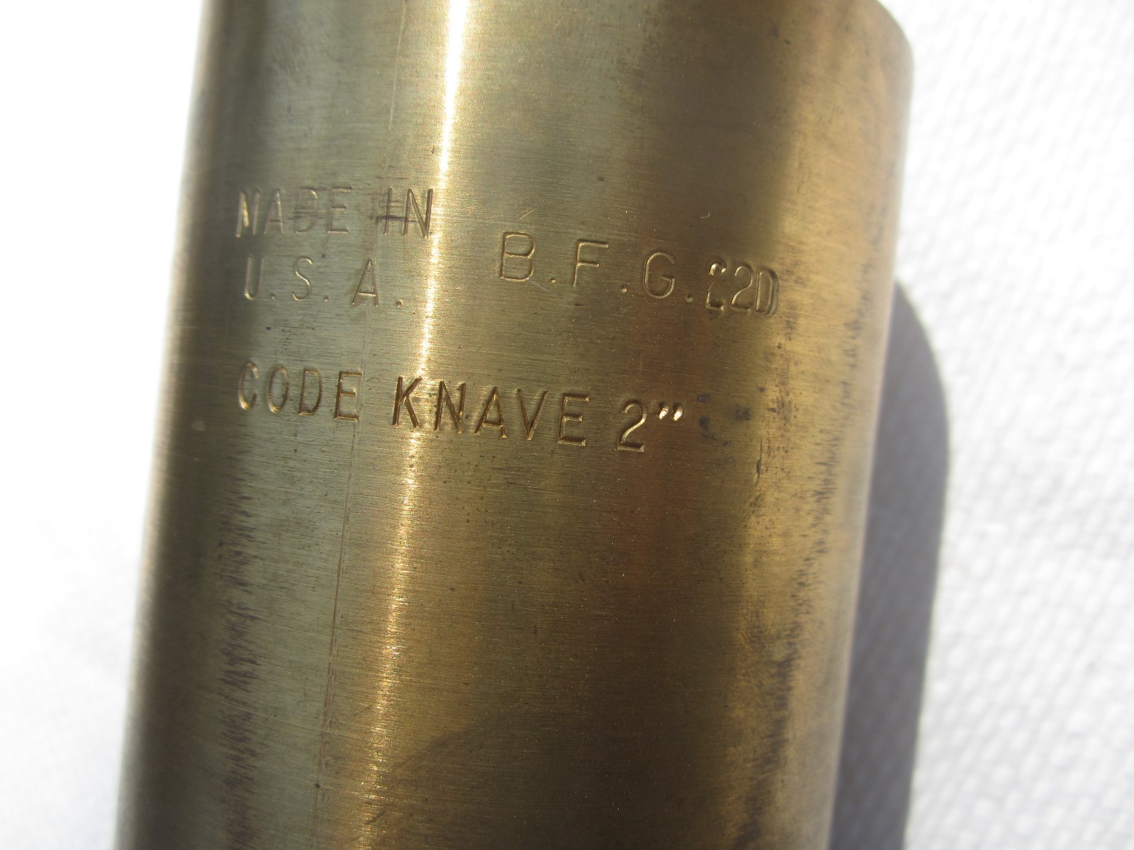 CODE KNAVE B.F.G. 220 SLEEVE 2” SHAFT , 3” OD , 8” LENGTH – NOS