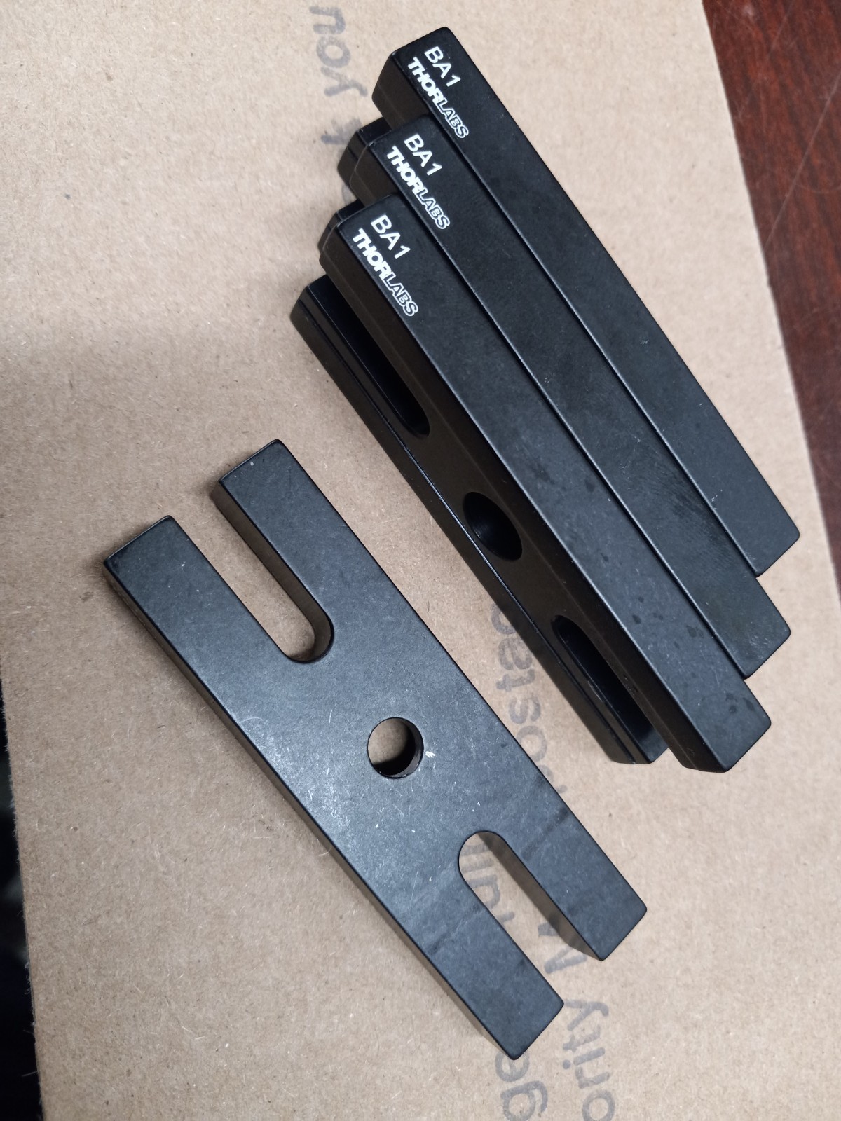 Lot of 4 Thorlabs BA1 Mounting Base 1″ x 3″ x 3/8″ LOT OF 4