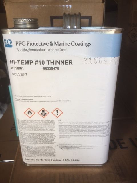PPG Protective & Marine Coatings HI-TEMP #10 Thinner – 1 gallon (NEW)
