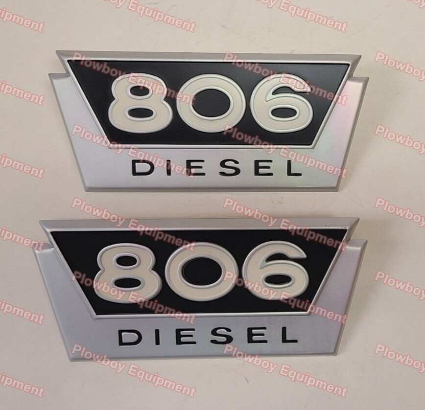 381558R1 Side Emblem SET of 2 for FARMALL IH International Tractor 806 DIESEL