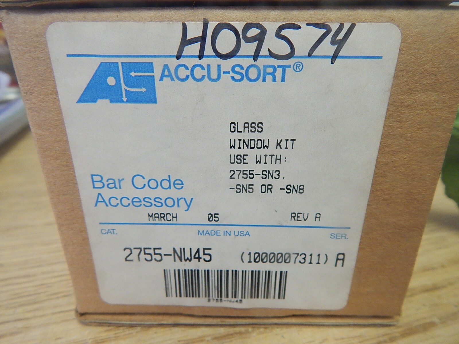 NEW Accu-Sort 2755-NW45 Series A Class Window Kit *FREE SHIPPING*