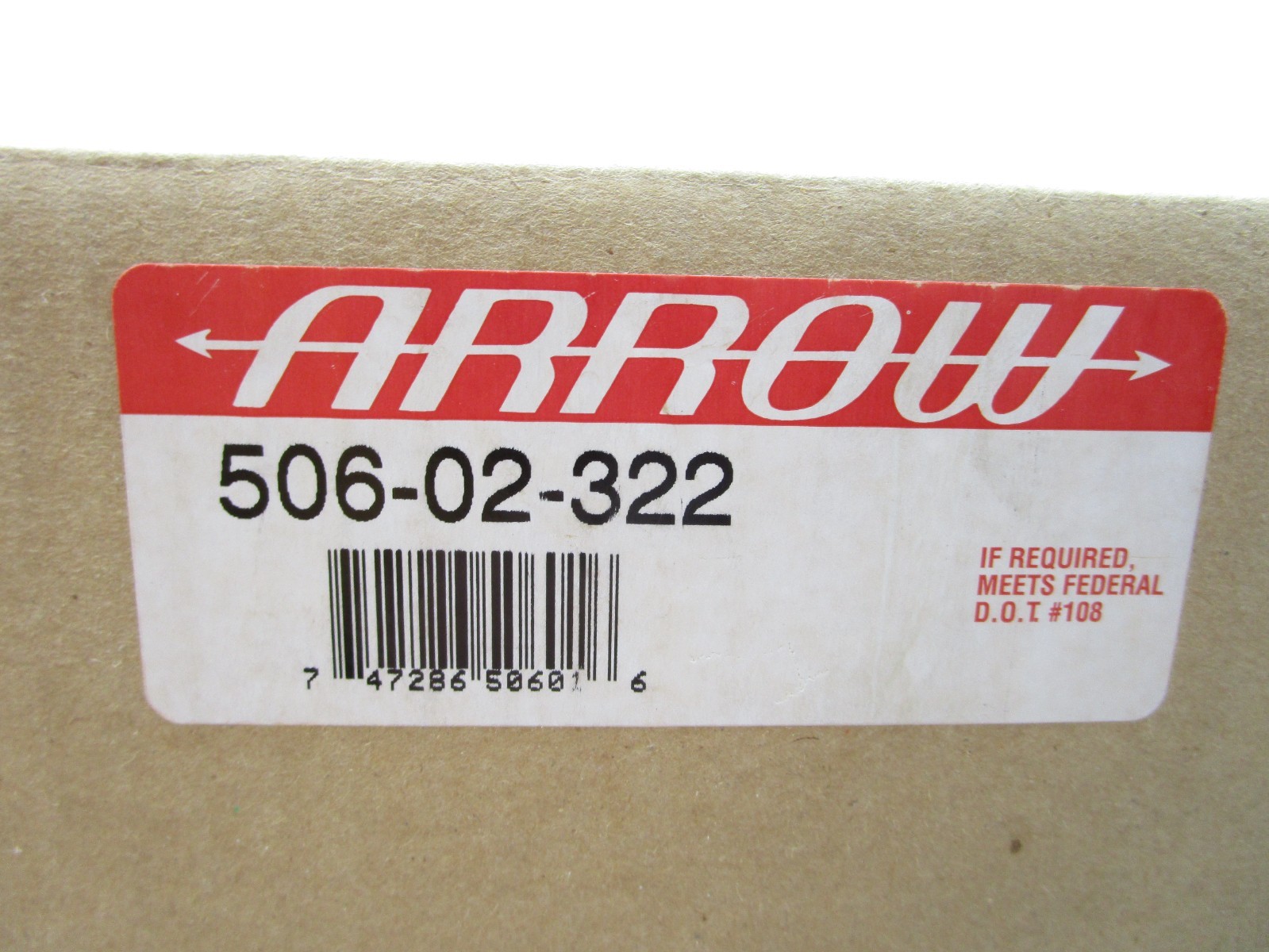 Arrow 506-02-322 Double Sided Pedestal Signal Lamp Red / Chrome 506