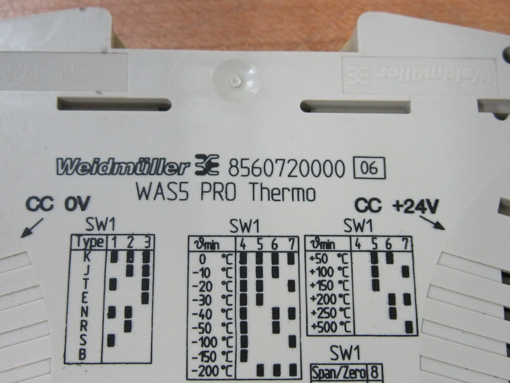 Weidmuller 8560720000 Isolation Transformer WAS5 Pro Thermo (Pack of 3)