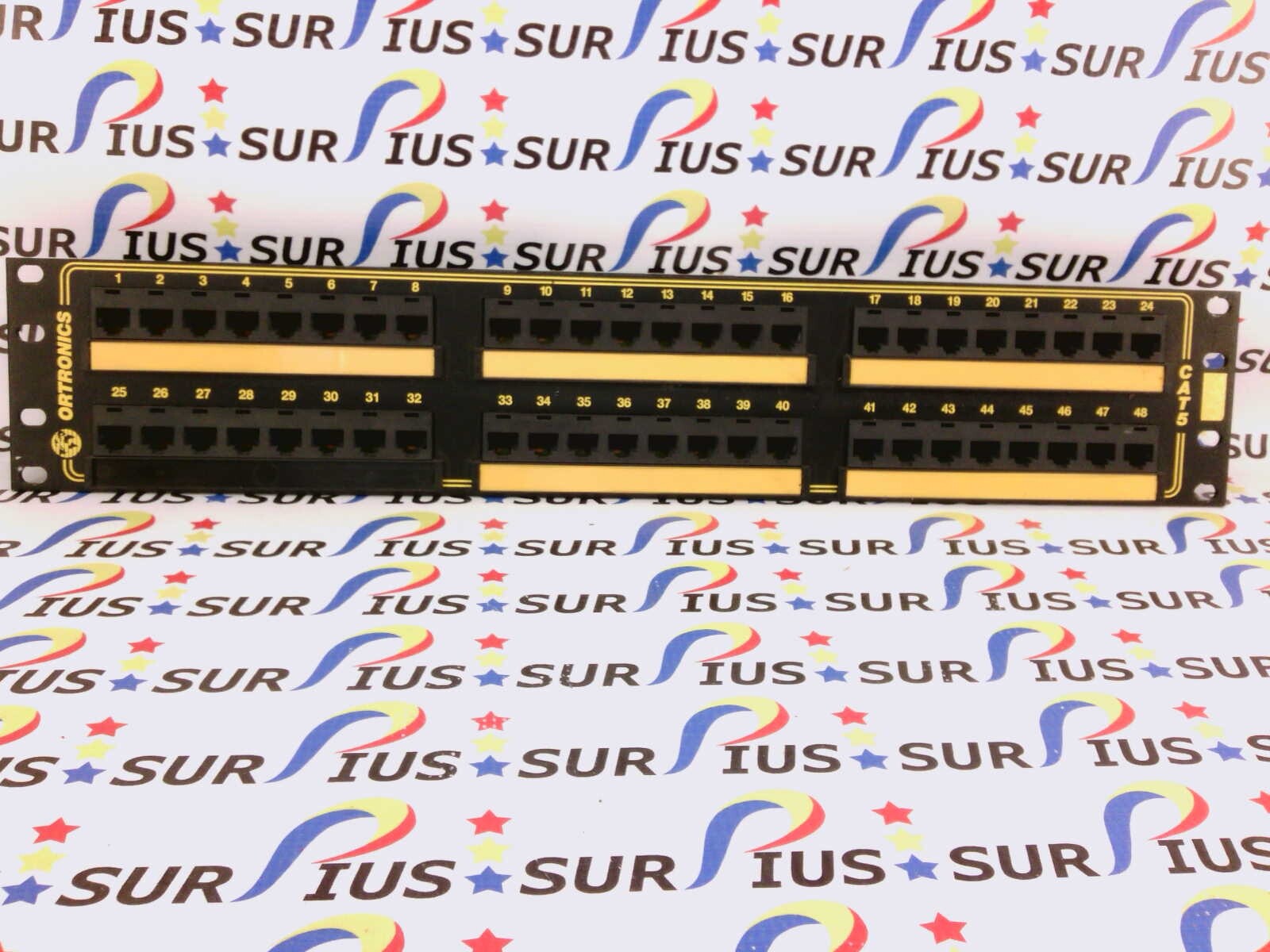 USSP Ortronics OR-851044791 48 Port Category 5 Patch Panel Cat5 19″ Rack