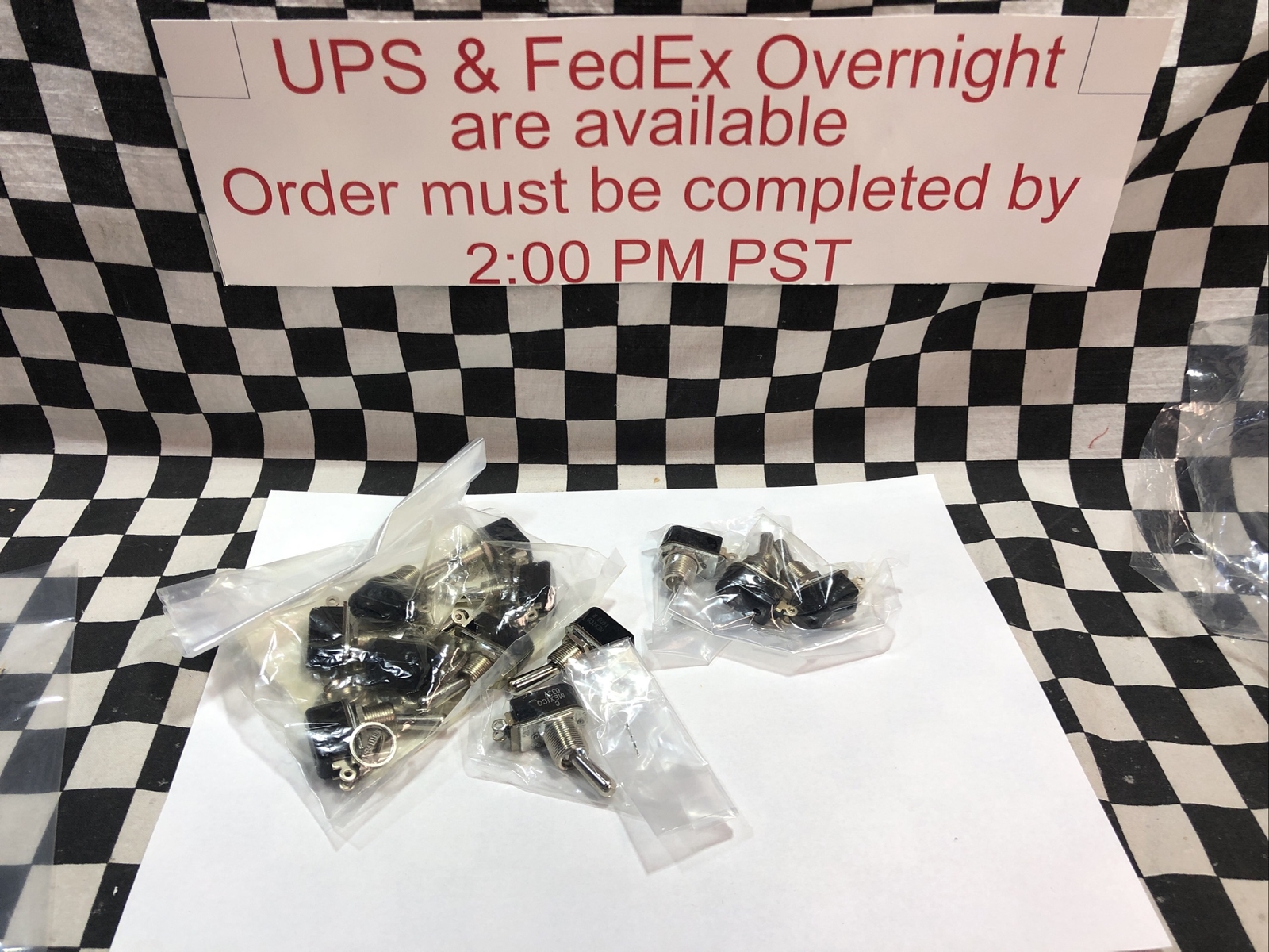 Carling Toggle Switches SPST ON-OFF, 110-73, Lot OF 12 #1609V3