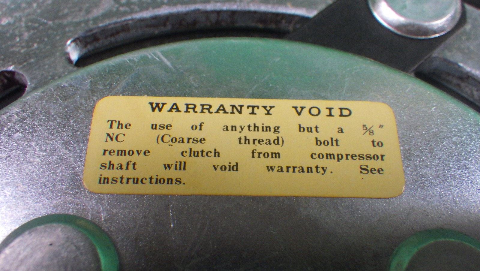 NOS Vintage Tennant 12V Electromagnetic Clutch Pulley 7″ Double-v Groove