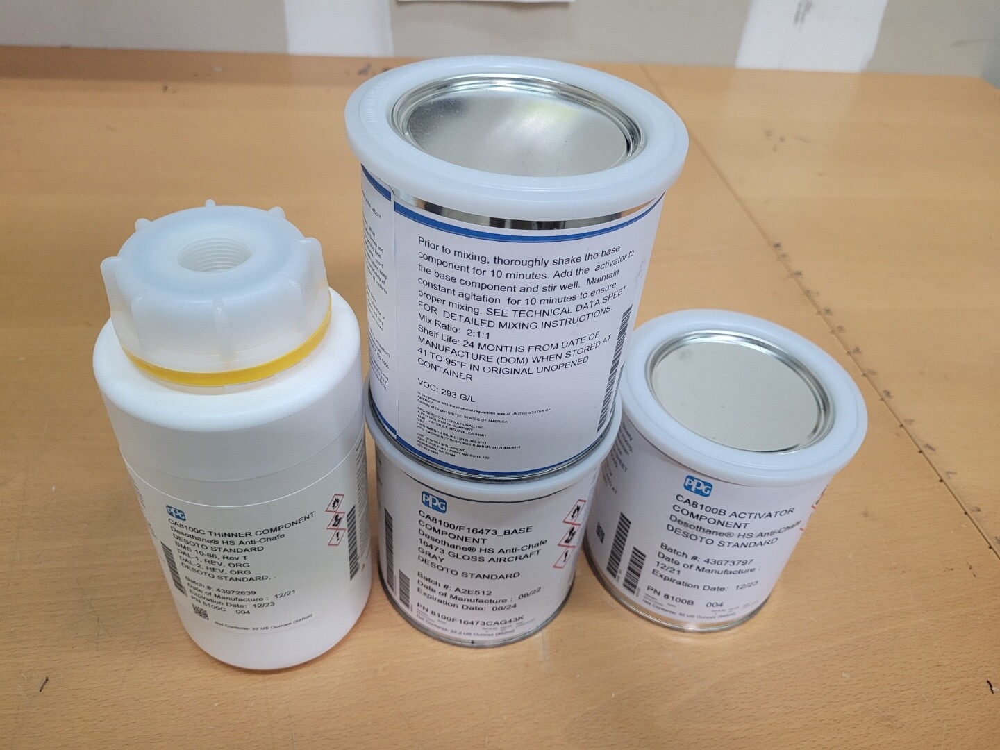 CA8100, PPG Aerospace/PRC-DeSoto Gray FS#16473, Anti-Chafe Coating KIT