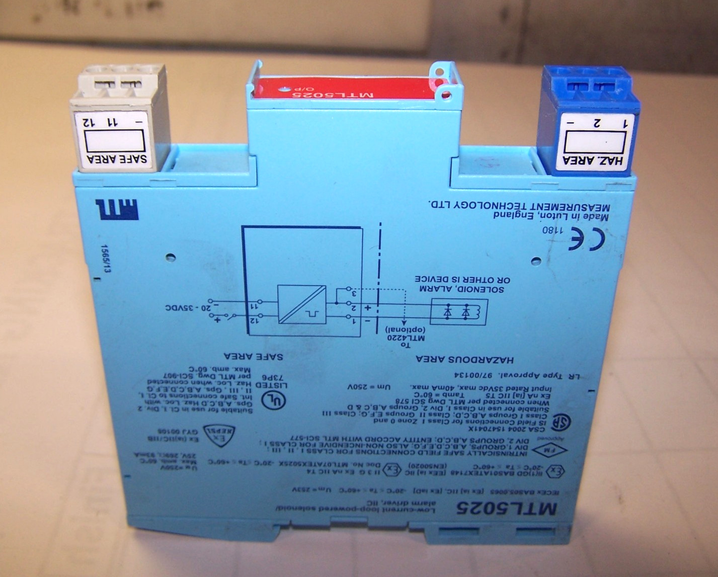 Measurement Technology Low Current Loop Powered Solenoid/Alarm Driver MTL5025