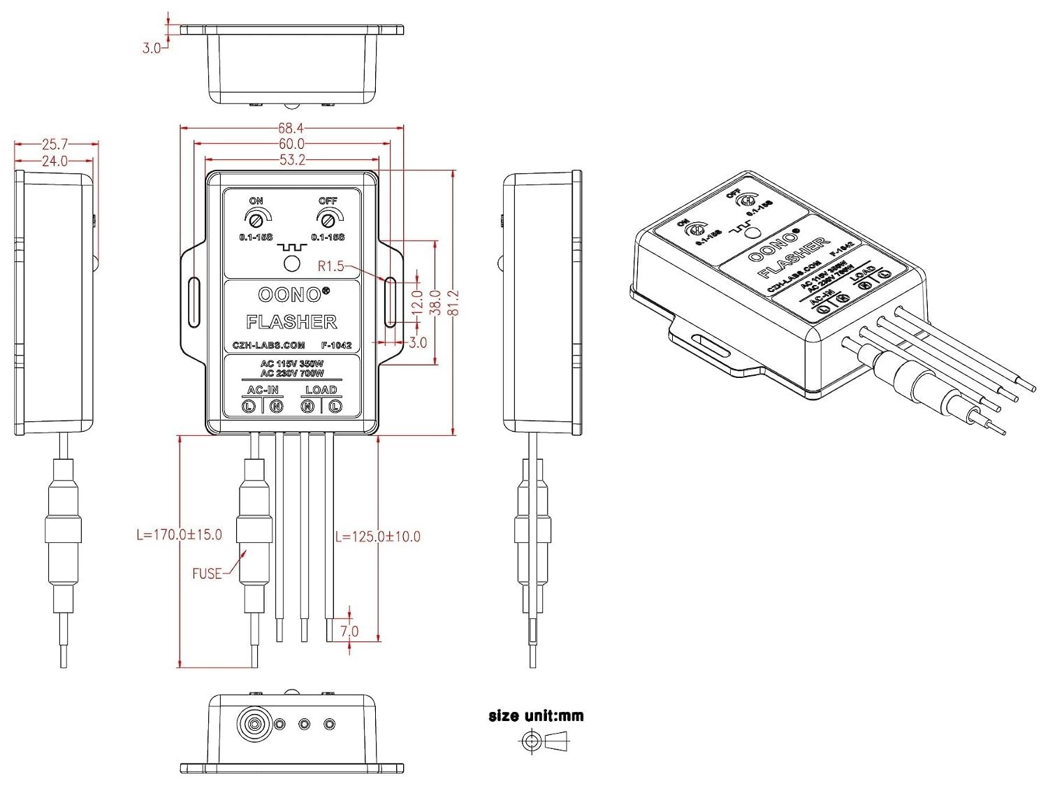 Solid-State 3A Flasher for Transformers