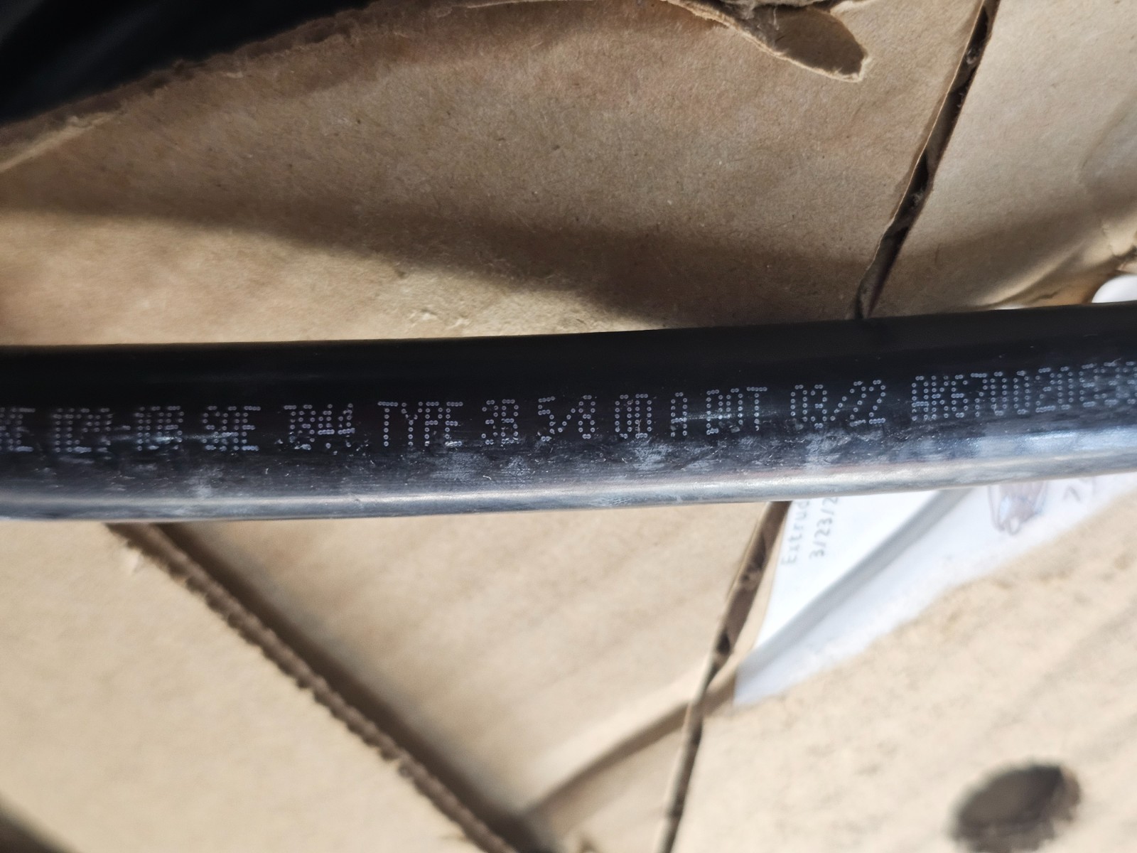 Parker 1120-10B 150ft. Air Brake Tubing, 5/8in. Od, Type B Black Polyester Braid