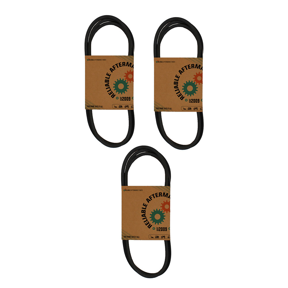 (3 Pack) Classical V-Belt 1/2” x 95″ A-Section Polyester Cord A93 4L950