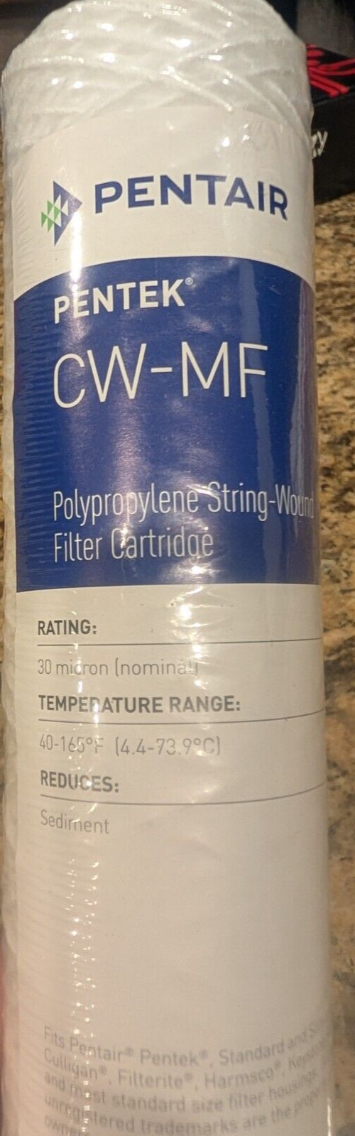 Pentair Pentek Wound Polypropylene Cartridge 30 Micron sediment filter CW-MF