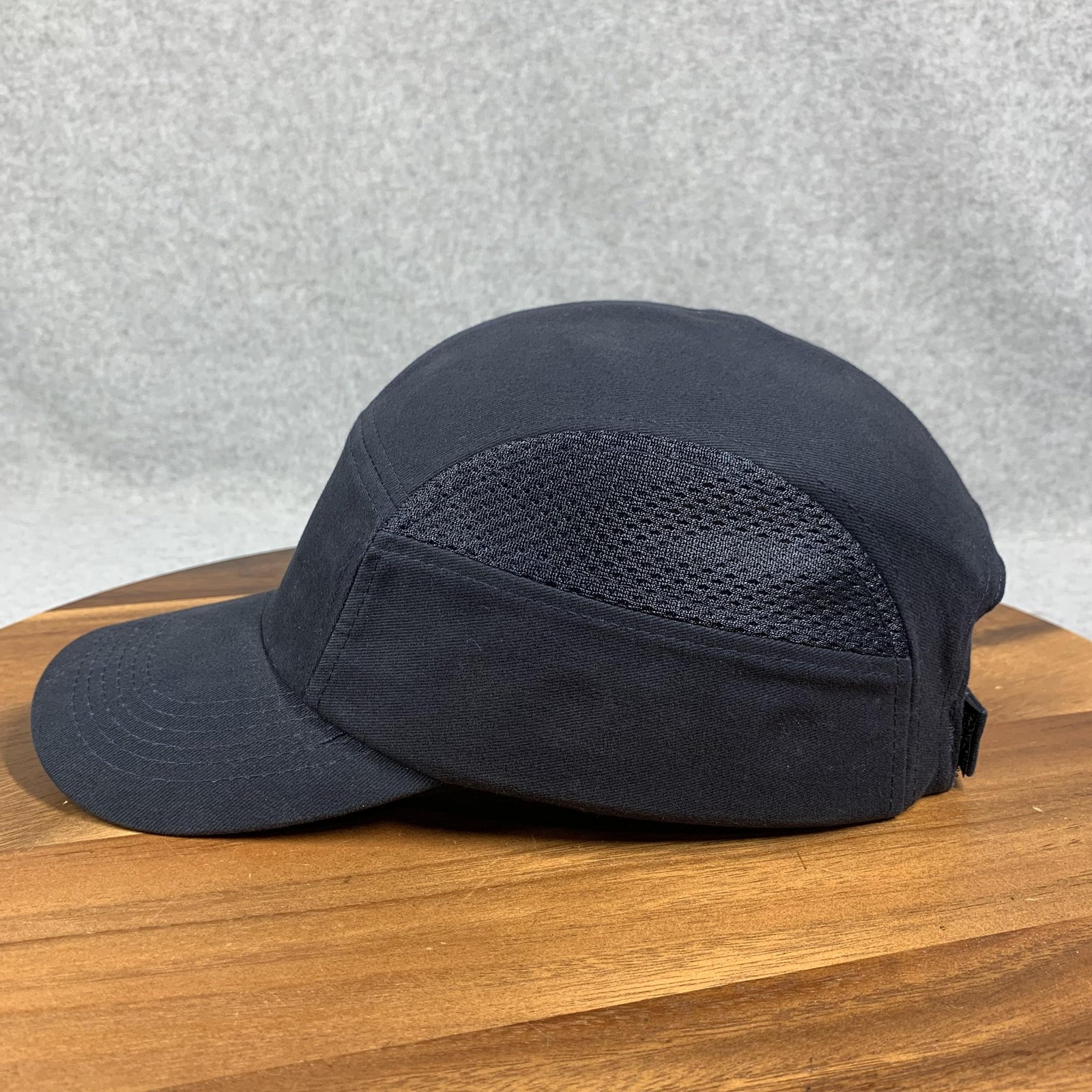 Bump Cap Safety Hat Navy Mesh Sides EN812:2012 Adjustable 54-59cm Hook Loop