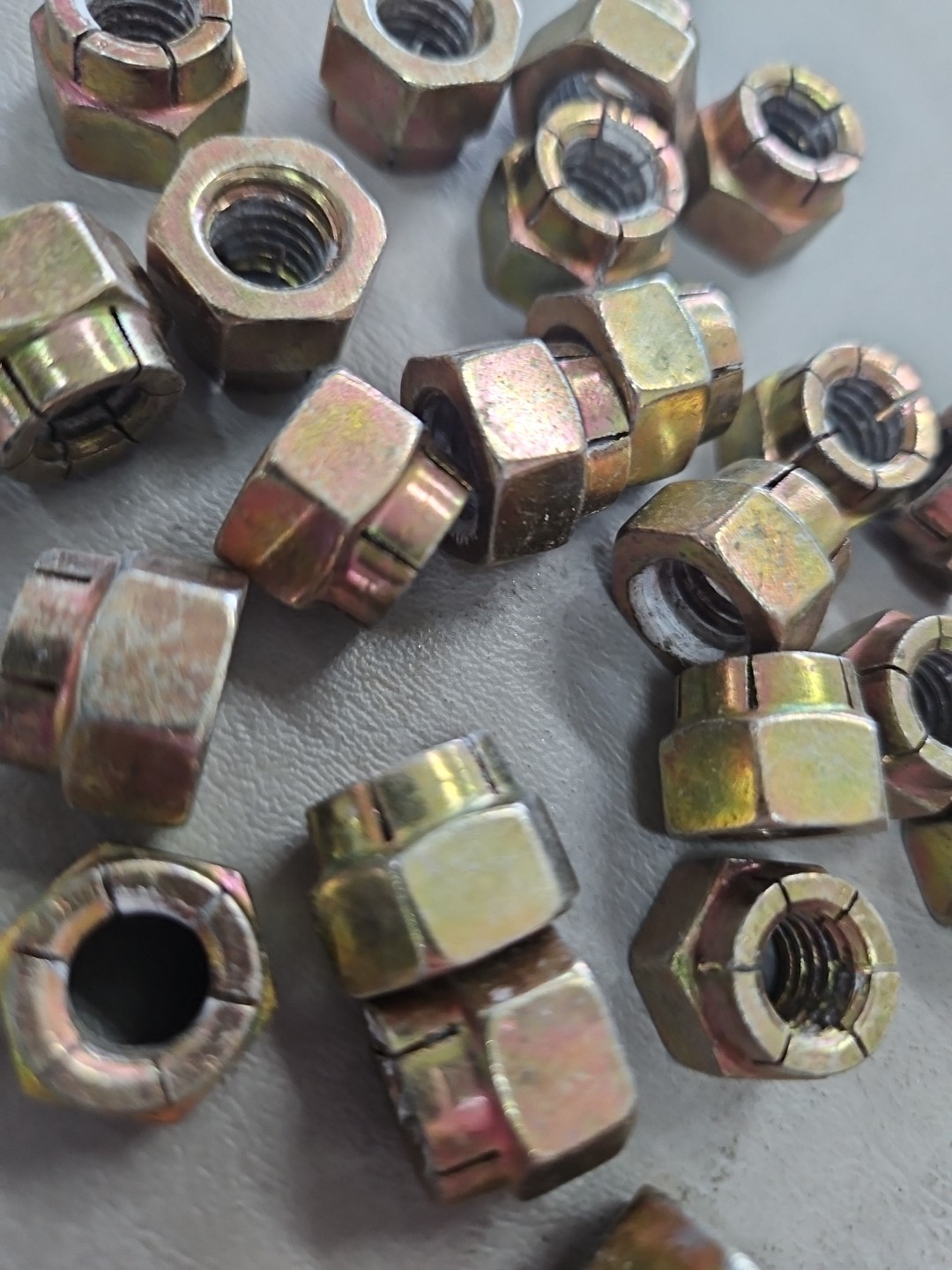 3/8-16 Hex Flex Lock Nut,Zinc finish, with scotch grip patch (25)