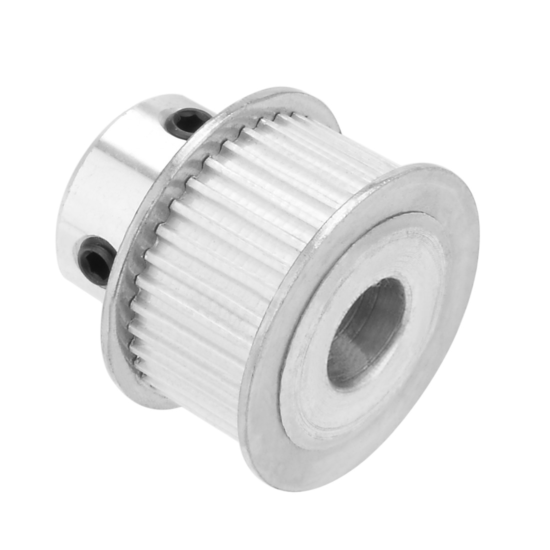 35 Teeth 8mm Bore 11mm Belt Timing Idler Pulley Synchronous Wheel Silver Tone