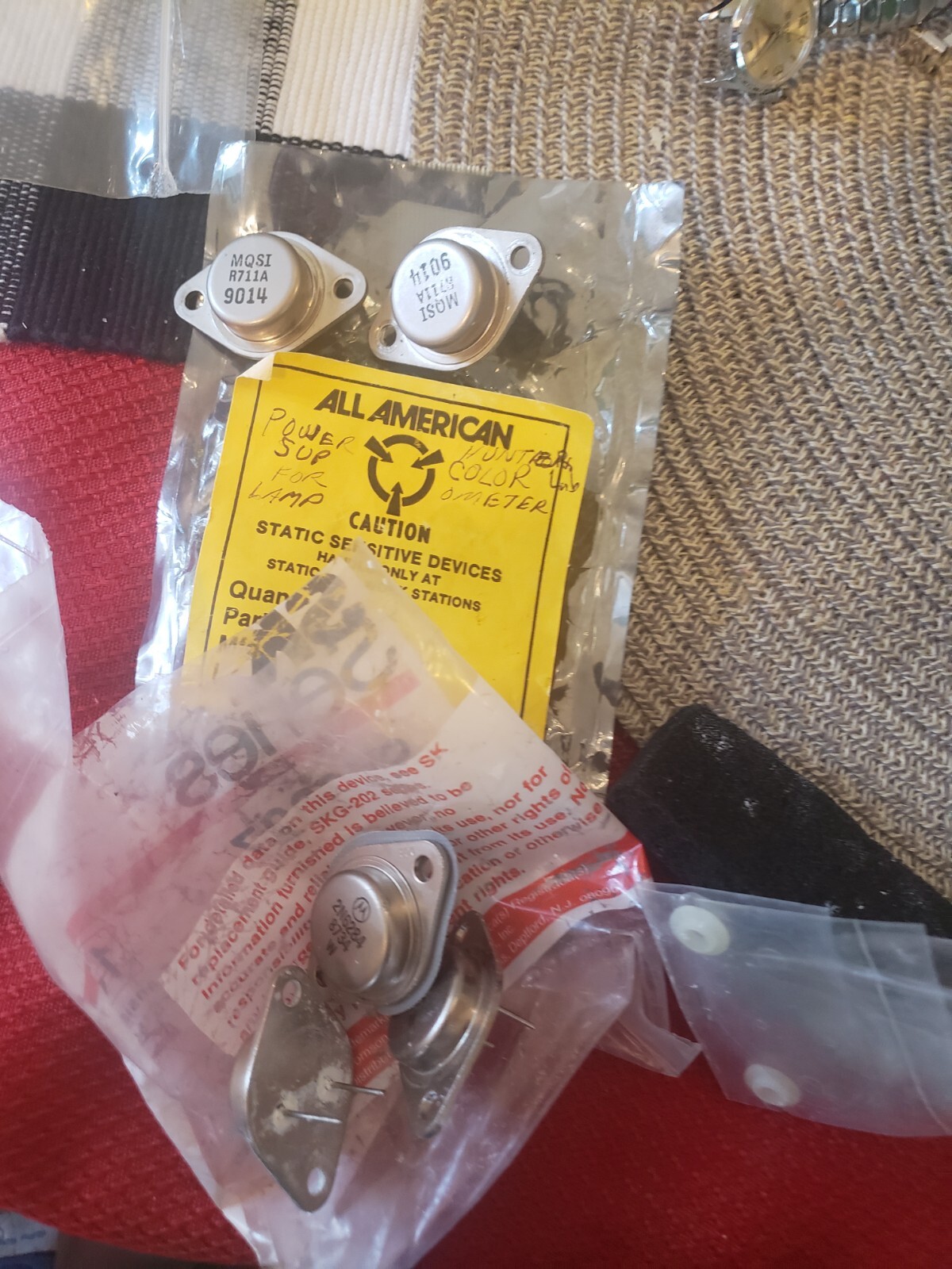 NEW Old Stock Transistor LOT 2 for HunterLab Colormeter rectifier MQSI R711A +