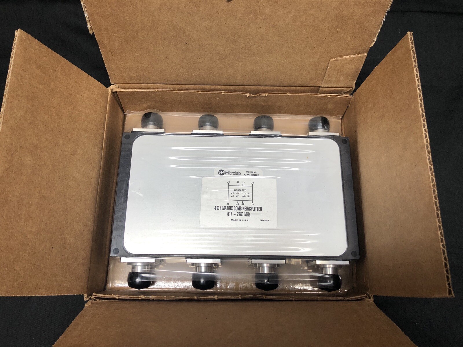 *NOB* Microlab CM-88KE 4×4 Hybrid Matrix Combo Splitter 617-2700 MHz 150W 4.3-10