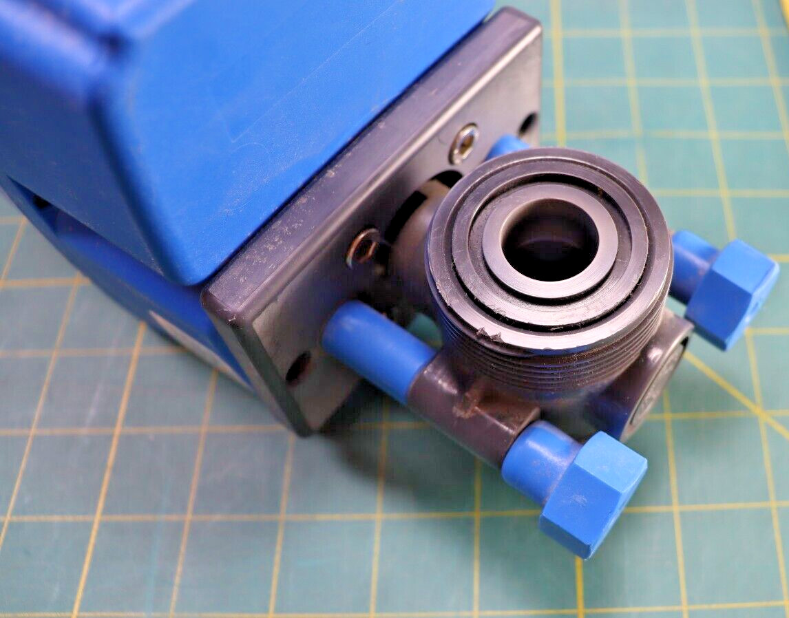 True Blue 7756-D Electric Actuator Plast-O-Matic Normally Closed 12V-24V AC/DC