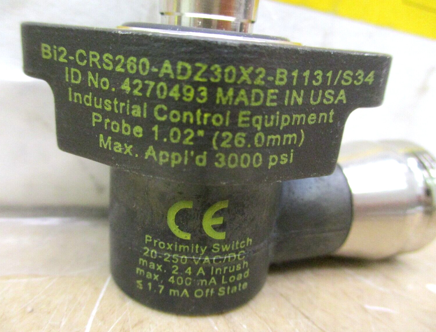 Turck Bi2-CRS260-ADZ30X2-B1131/S34 Proximity Switch 49230HM