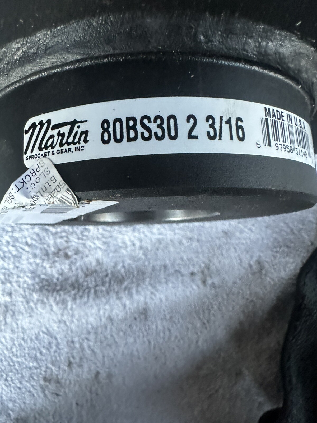 Martin 80BS30 2-3/16 Bored To Size Sprocket 80BS302316