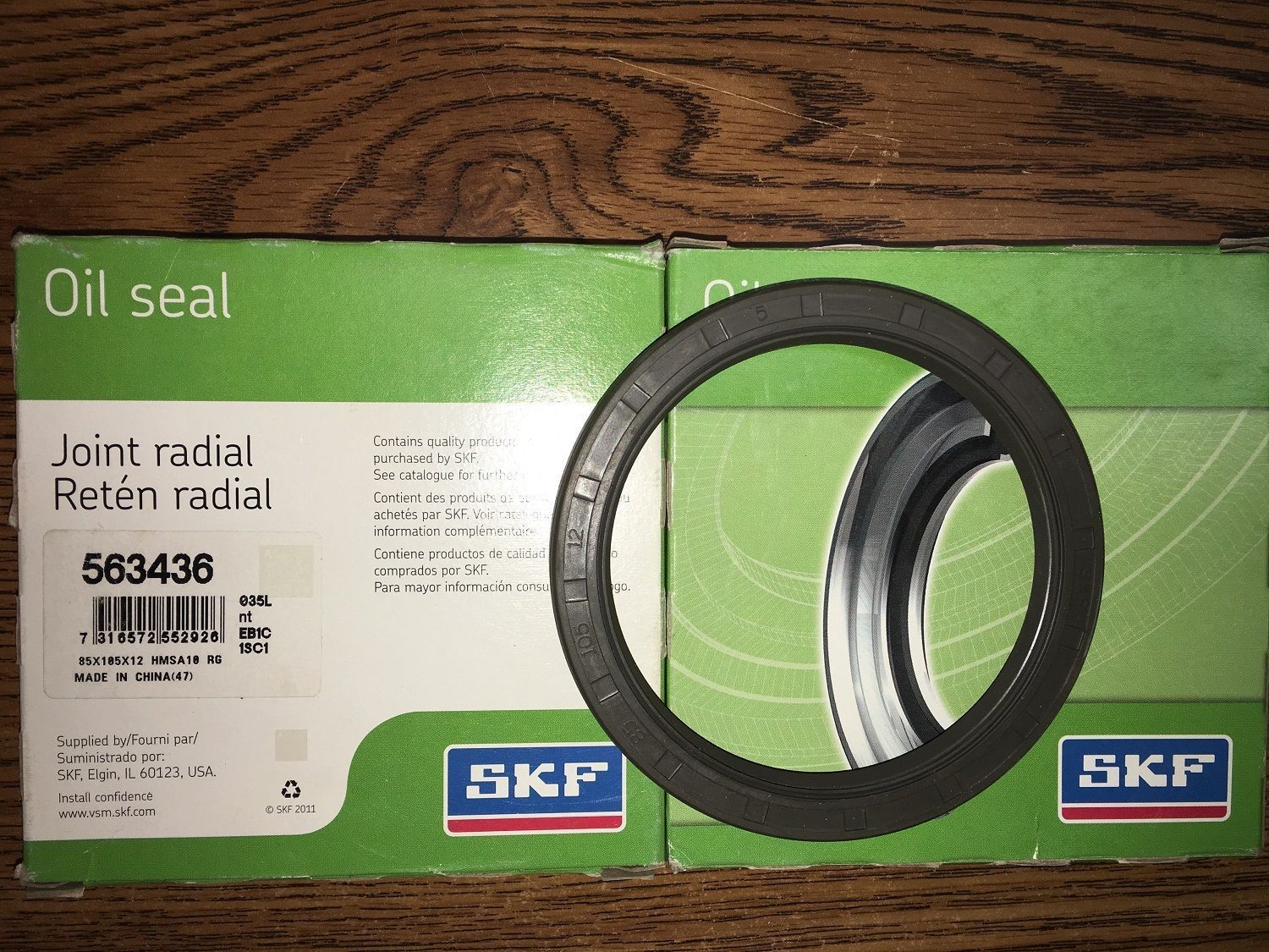 1 SKF Part No. 563436 Joint Shaft Oil Seal 12mm Width