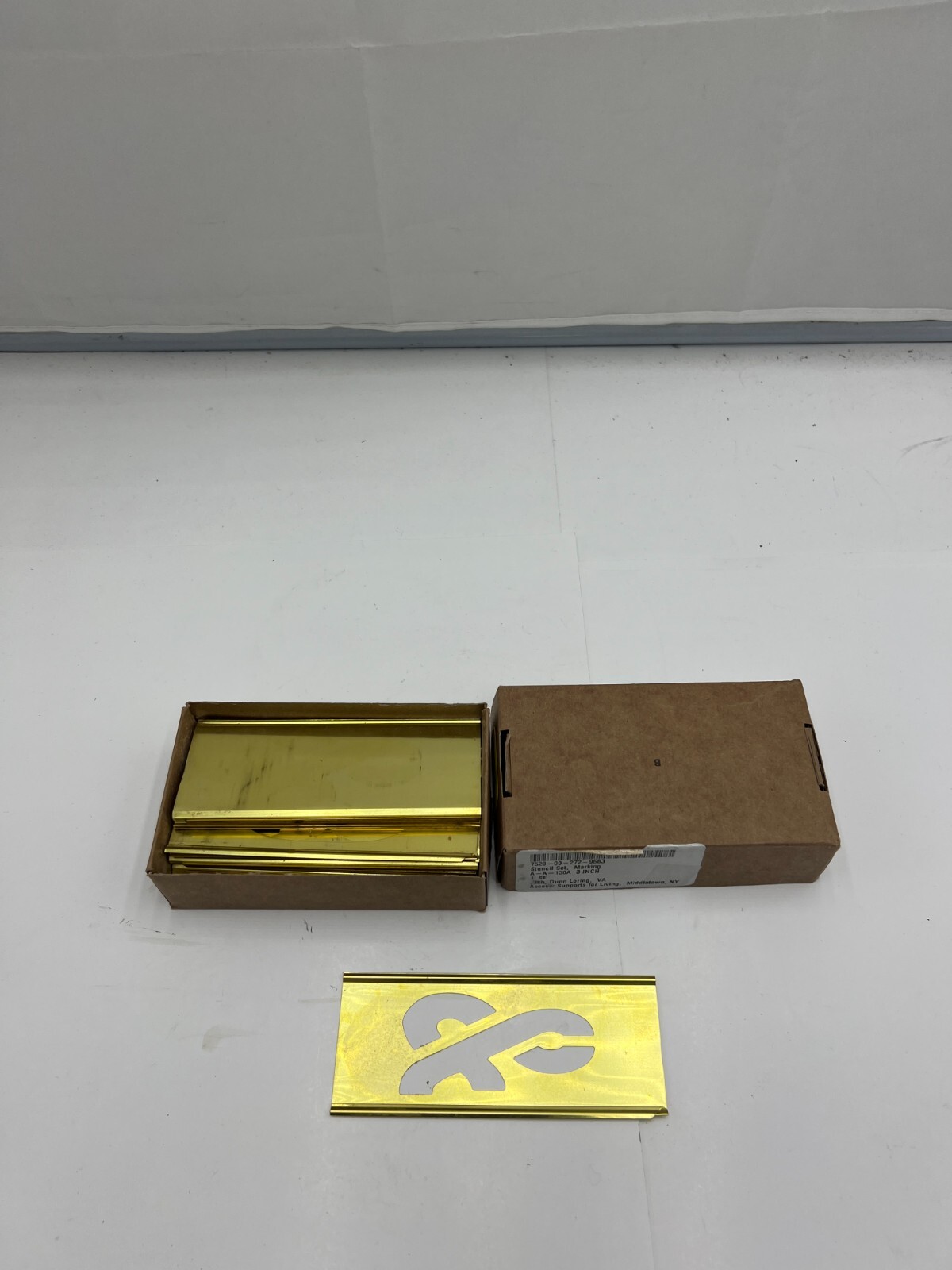 Skilcraft Gold Stencil 7520-00-272-9683 3″ A-A-130A Heavy Duty 1 SE Brass