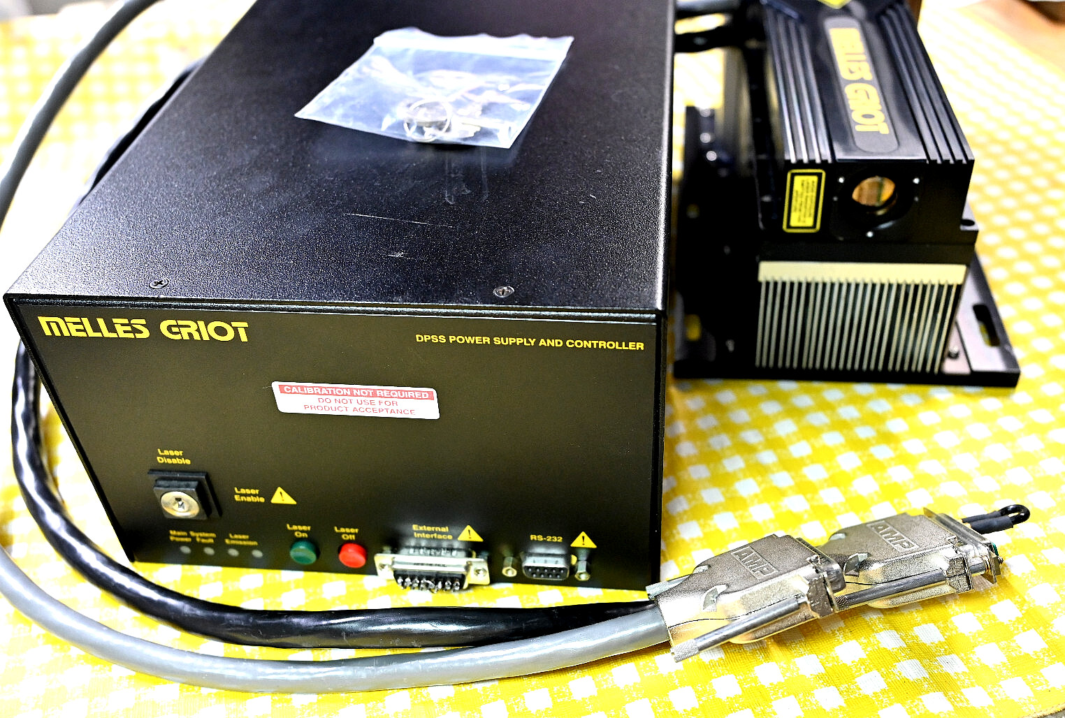Melles Griot Model 58-BLD-605 DPSS Dual Beam Laser System >400 mW Pure SLM