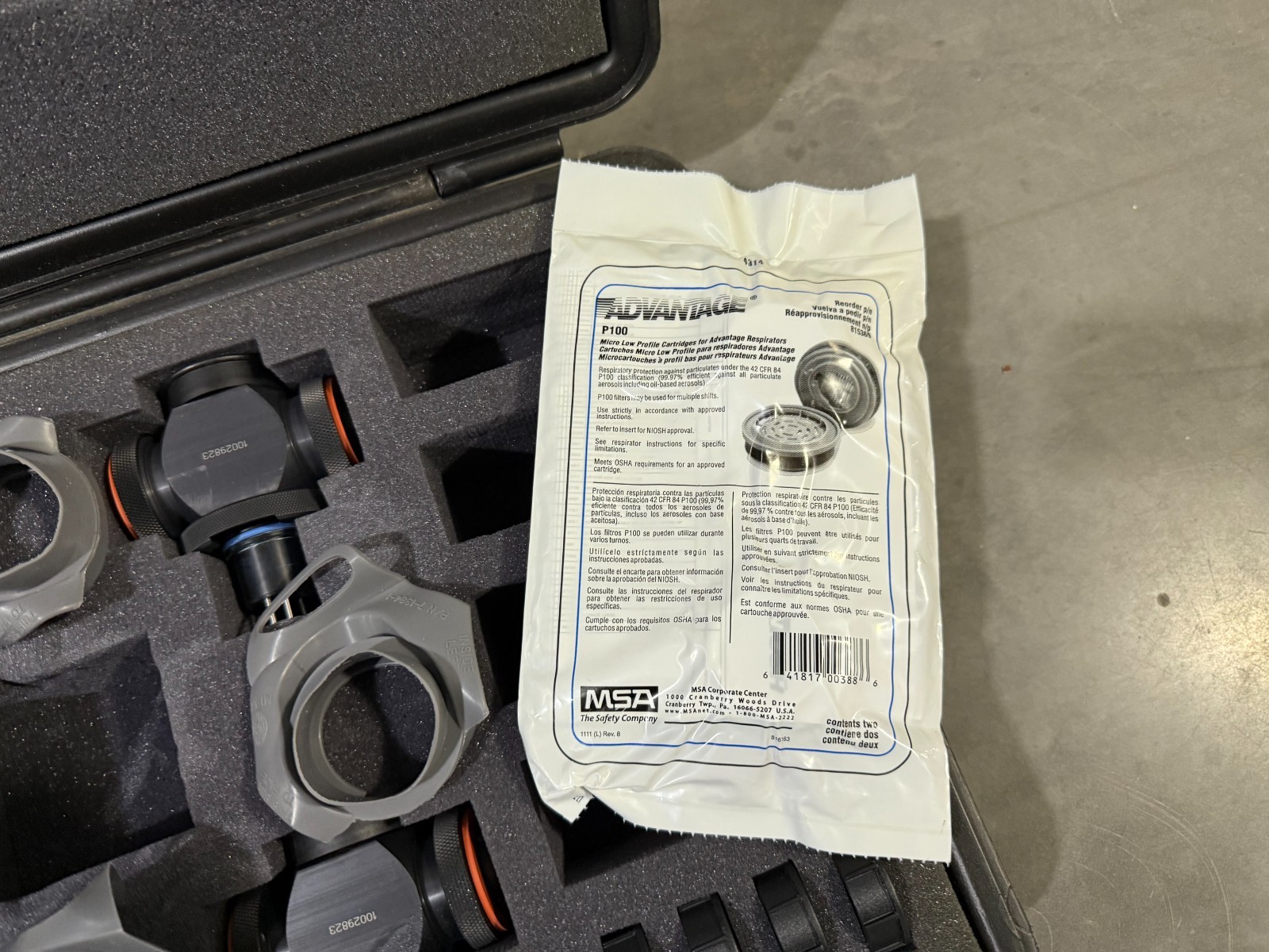 MSA APR Adapter Truck Kit 1/4 Turn Connection 10032924 SCBA