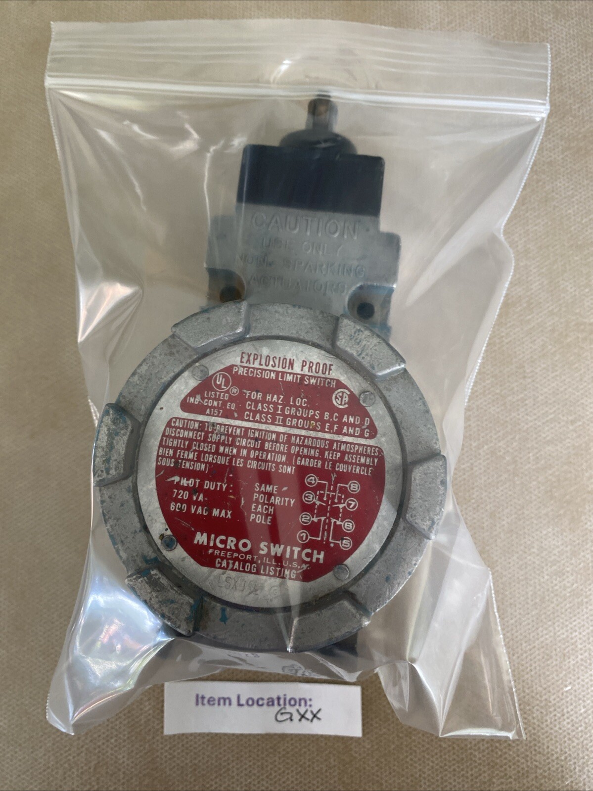 MICRO SWITCH LSXD4L 600VAC UNMP