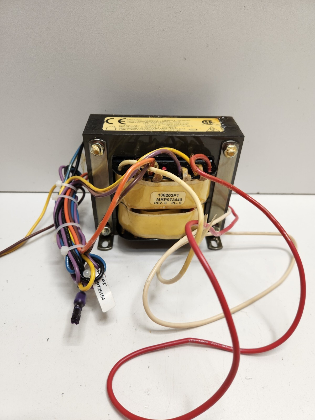 GUARANTEED! LIEBERT INPUT: 460/480/495/575/600/615V OUT:24V TRANSFORMER 136202P1